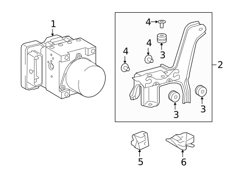 ABS Components for 2022 Lexus RX350 #0