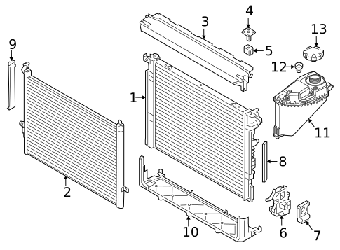 Radiator & Components for 2018 BMW 750i xDrive #0