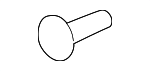 9423101 - Body: License Bracket Screw for GM Image