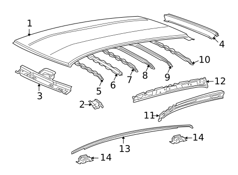 Roof & Components for 2014 Scion xD #0