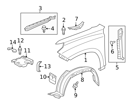 Fender & Components for 2018 Lexus GX460 #0