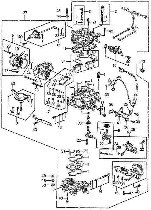 Carburetor for 1984 Honda Accord #0