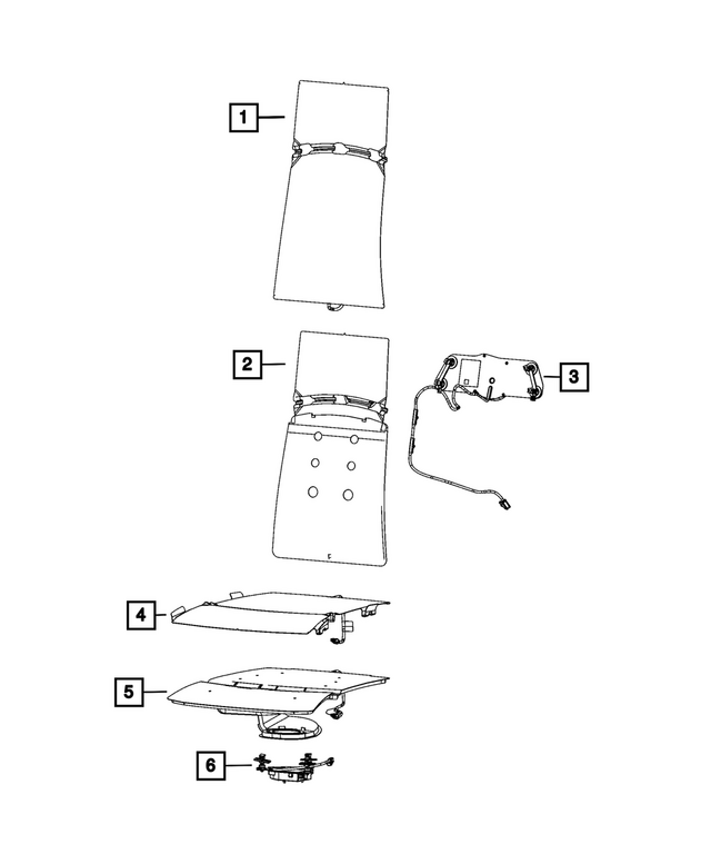 68366263AC - Interior Trim: Seat Back Blower for Mopar Image
