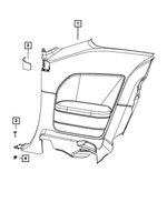 5RG66DX9AF - Interior Trim: Quarter Trim Panel, Right for Mopar Image