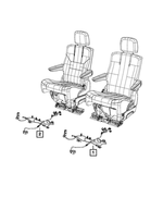 68101745AB - Electrical: Rear Seat Wiring, Left for Mopar Image