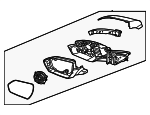 87610AB040 - : Mirror Assembly for Hyundai Image