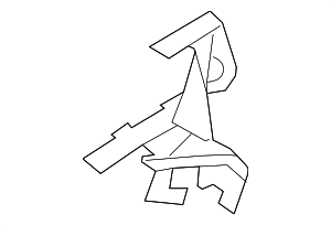 AG1Z54264C28A - : 2010-2019 Ford Exterior Door Handle Reinforcement for Ford: Police Interceptor Sedan, Special Service Police Sedan, Taurus Image