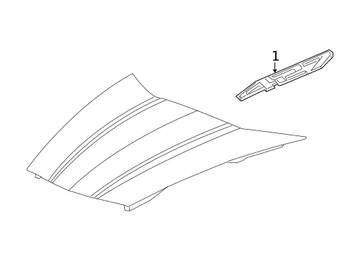 Exterior Trim - Hood for 2013 Chevrolet Corvette #0