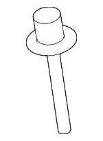 979878 - : 1989-2014 Volvo Fender Liner Rivet for Volvo: 240, 244, 850, S60, S70, S80, V70, XC90 Image