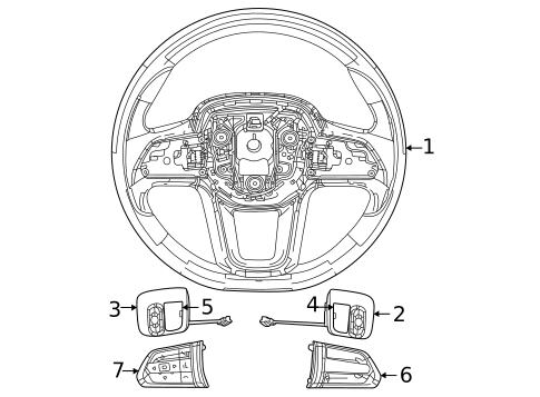 Steering Wheel for 2024 Ram ProMaster EV #0