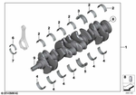 11211023382 - Engine: Bearing Shell Violet for BMW Image