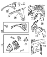 5065502AA - : Splash Shield, Right for Mopar Image