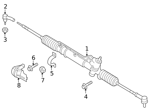 Steering Gear & Linkage for 2004 Suzuki Verona #0