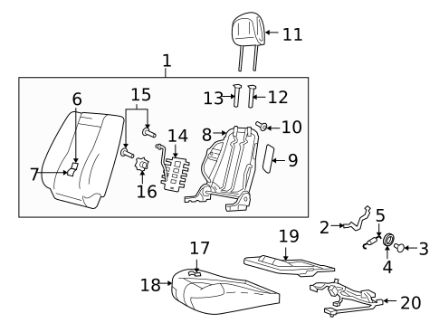 Front Seat Components for 2009 Mazda Tribute #0