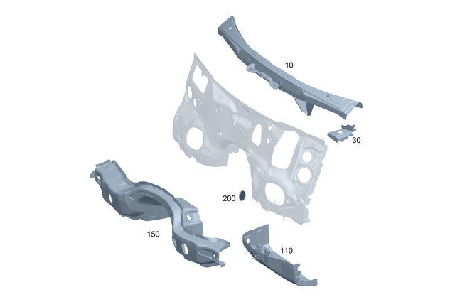 2066253100 - Front-End Assembly, Front Panel: Console for Mercedes-Benz Image image