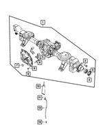 68003661AB - Rear Axle; Corporate 235 MM; Differential and Drive Line: Rear Axle Housing for Mopar Image image