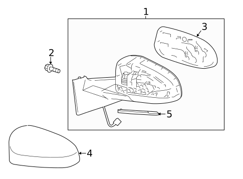 Outside Mirrors for 2018 Toyota Yaris #1