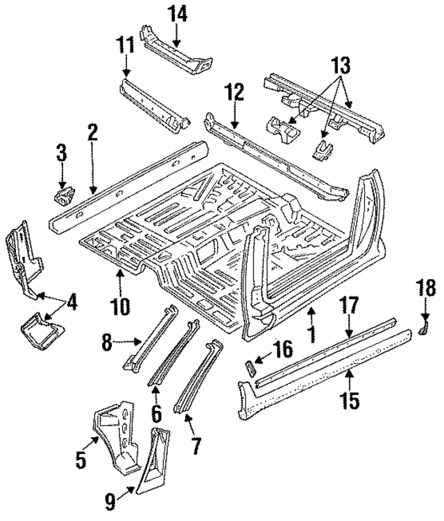 F4JY7627841B - Body: Uniside Assembly for Ford Image