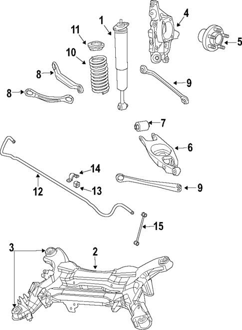 Rear Suspension for 2004 Chrysler Pacifica #1