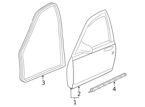 Door & Components for 2003 Chevrolet Impala #1