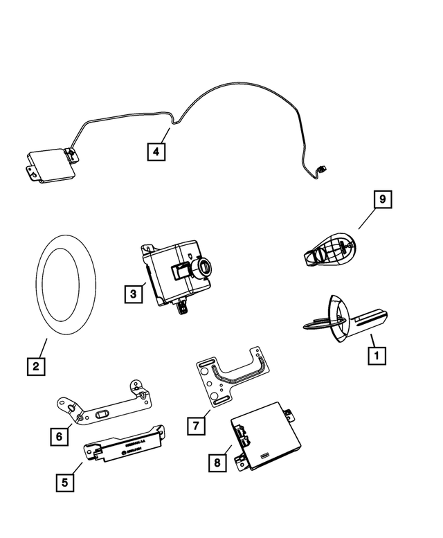 5026971AA - : Receiver Bracket for Mopar Image