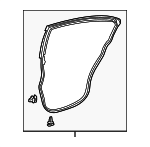 6787130310 - Body: Surround Weather-strip for Lexus: GS F, GS Turbo, GS200t, GS300, GS350, GS450h Image