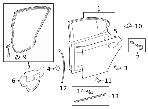 Door & Components for 2020 Lexus GS F #1