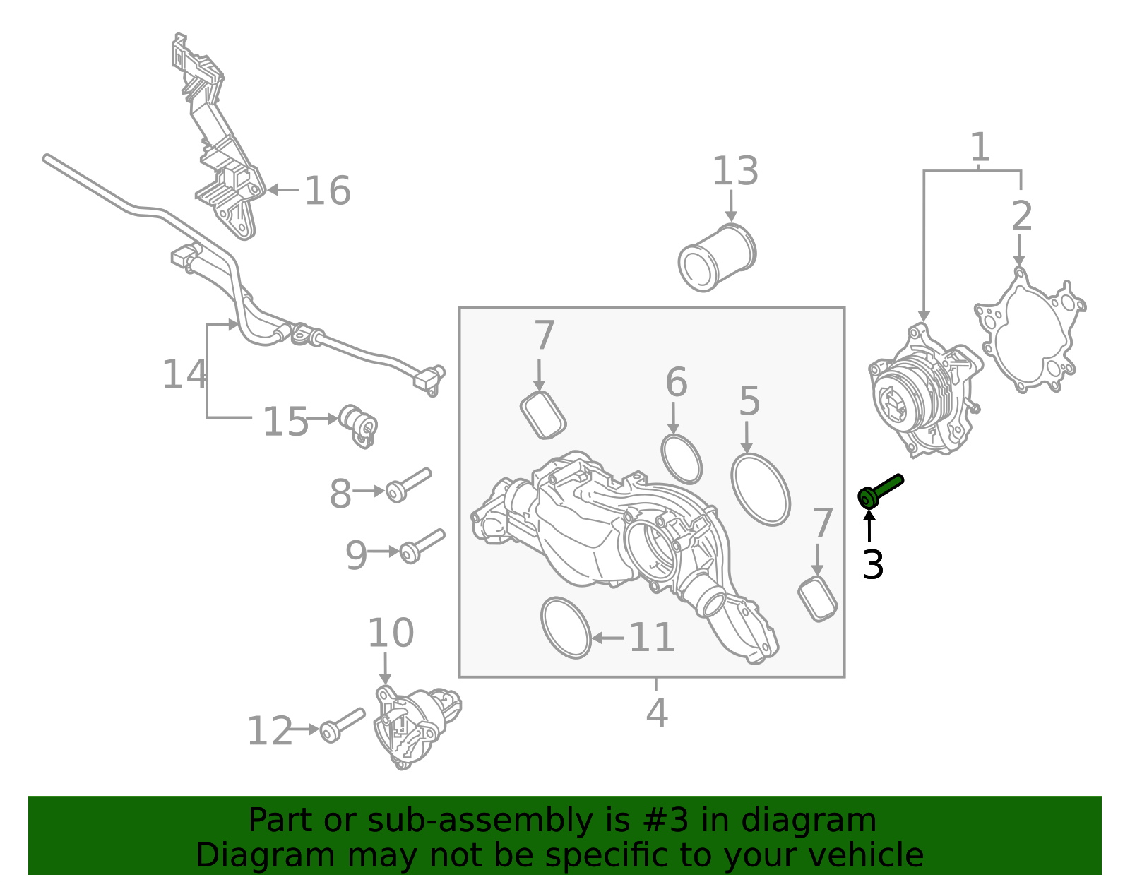 Exhaust Gas Re-Circulation (Egr) Valve Bolt - Porsche (N-104-134-05)