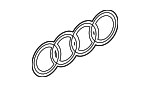 4F08537422ZZ - Body: Emblem for Audi Image