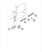 5FC84TA2 - Exterior Ornamentation: Bodyside Decal for Mopar Image