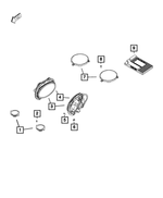 6105032AA - Electrical: Hex Flange Head Screw for Mopar Image