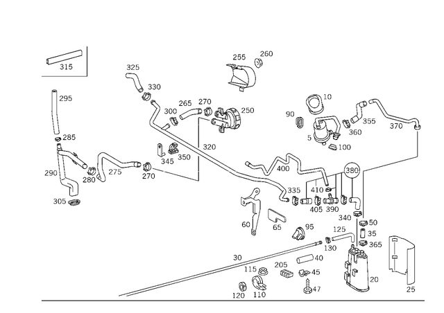 1294764926 - : Hose for Mercedes-Benz Image