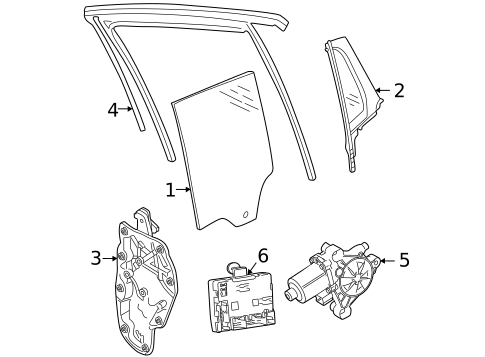 Glass - Rear Door for 2022 Volkswagen ID.4 #0