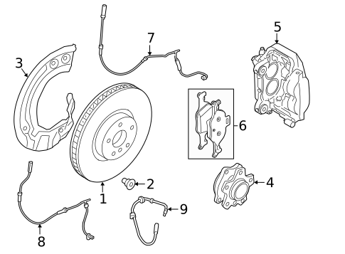 Front Brakes for 2020 BMW 540i #2