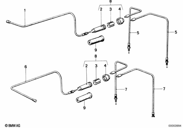 32731242126 - : Accelerator Bowden Cable for BMW-Motorrad Image