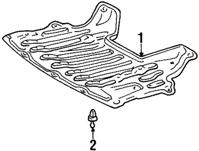 9046707138C0 - Cooling System: Splash Pan Clip for Lexus Image