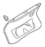 4F5867975G36R - Body: Trunk Lid Trim for Audi: A6, A6 Quattro, S6 Image