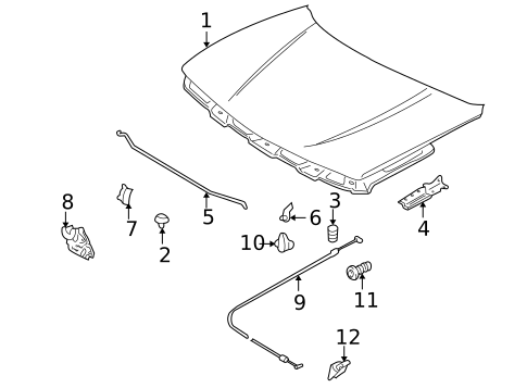 Hood & Components for 1999 Suzuki Vitara #0