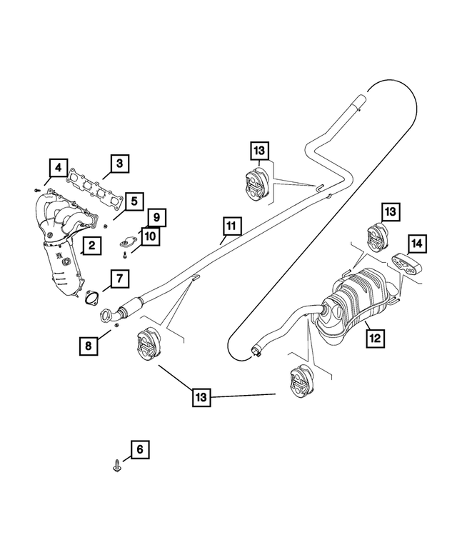 68260373AA - Exhaust: Exhaust Hanger Bracket for Mopar Image