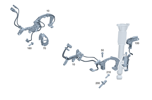 Rear Axle Wiring for 2018 Mercedes-Benz GLC350e #0