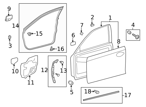 Door & Components for 2020 Lexus GS F #0