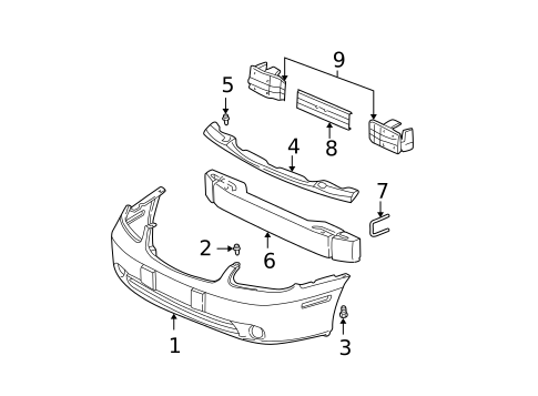 Bumper & Components - Front for 2005 Chevrolet Classic #0