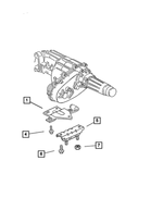 52019603AB - Engine Mounting: Transmission Mount Bracket for Dodge: Ram 2500, Ram 3500 Image