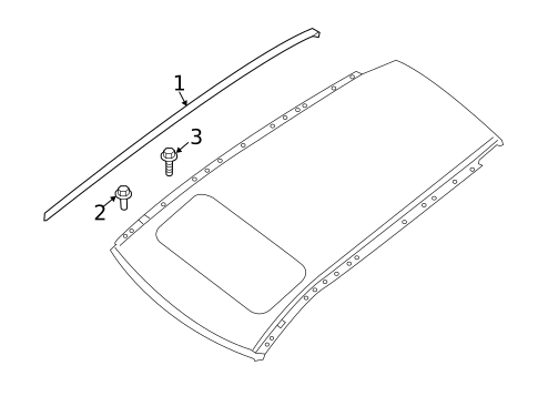 Exterior Trim - Roof for 2014 Nissan Pathfinder #1