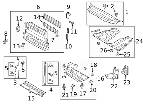 Splash Shields for 2018 Ford Fusion #0