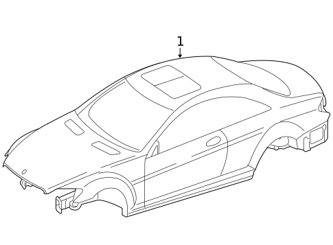 Body Shell for 2009 Mercedes-Benz CL550 #0