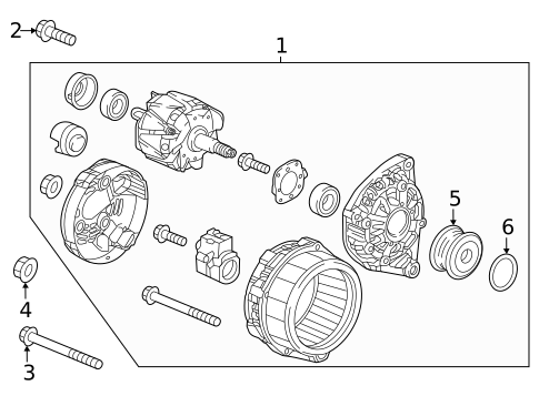 Alternator/Generator & Related Components for 2025 Honda Civic #0