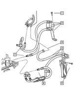 68146830AA - Steering: Power Steering Pressure Hose for Jeep: Liberty Image