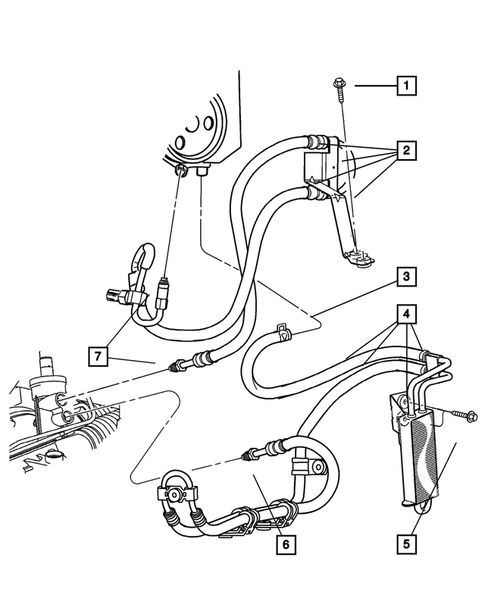 Power Steering Hoses for 2005 Jeep Liberty #0