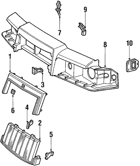 Front Panel for 1985 Lincoln Mark VII #0